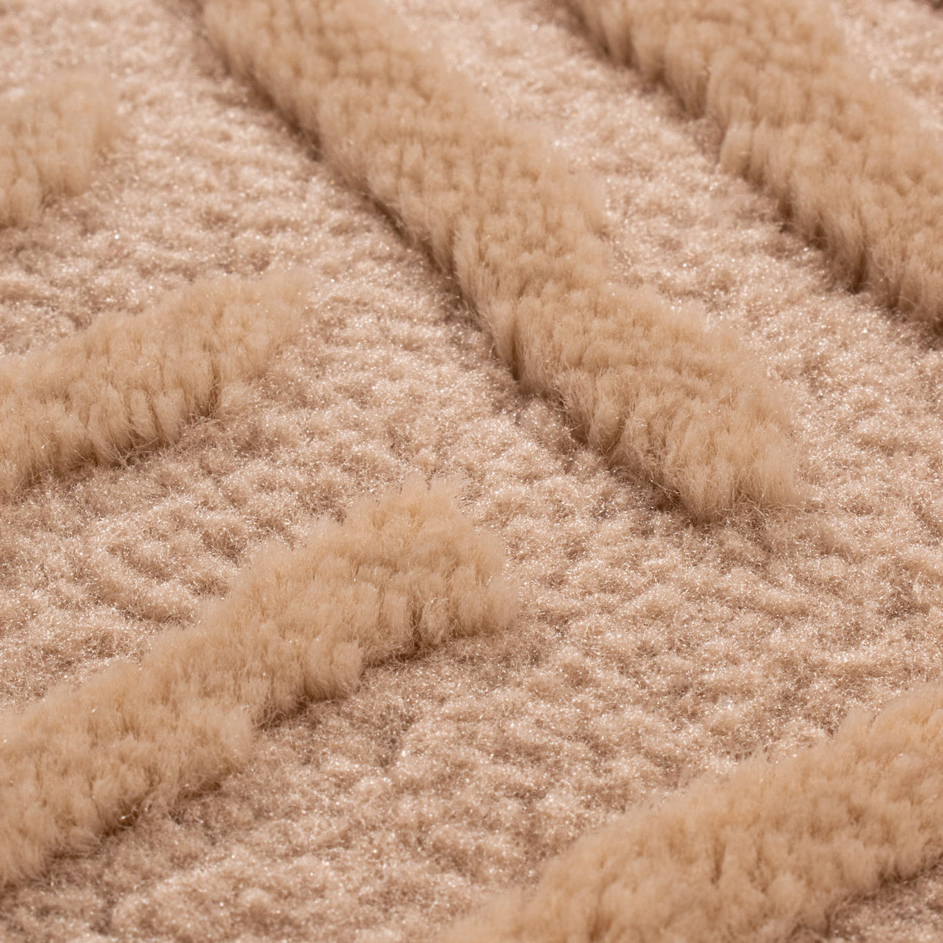 BIANCA - Tapis rond salon moderne crème - BIA160CRE BIANCA