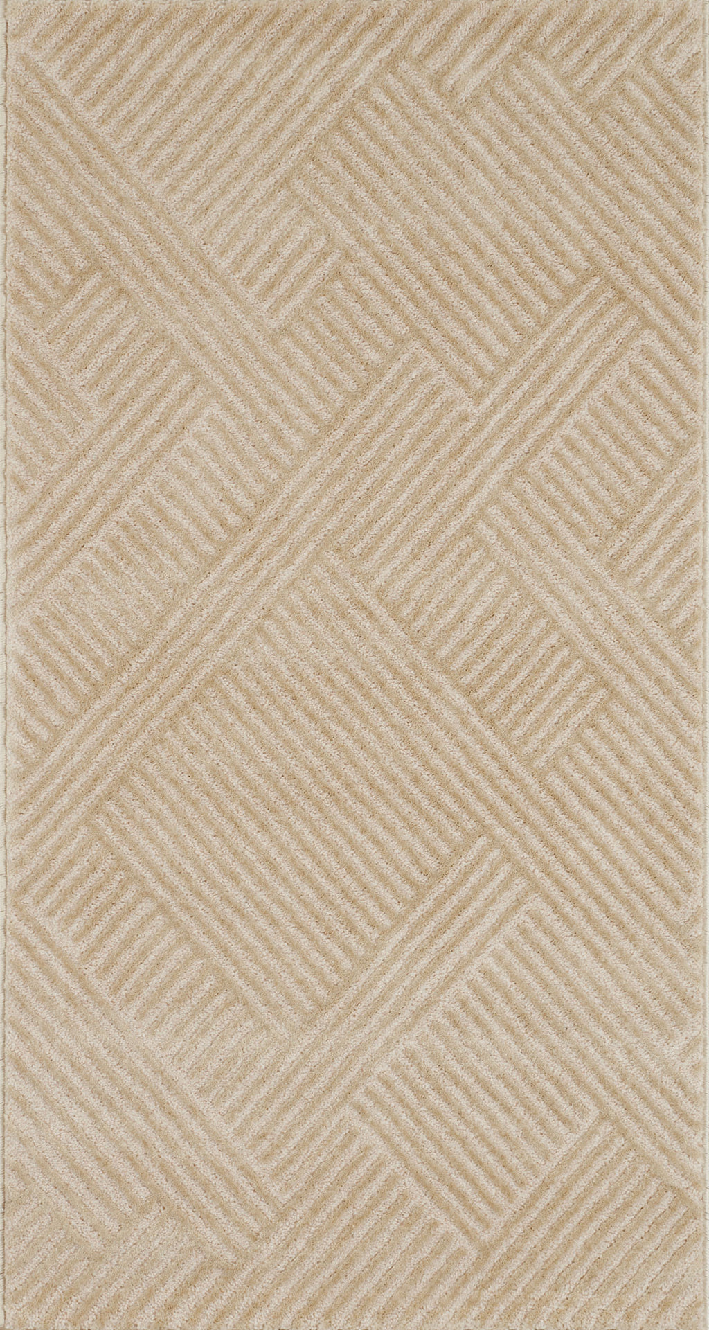 Tapis intérieur poils en relief beige : BIA160BEI BIANCA