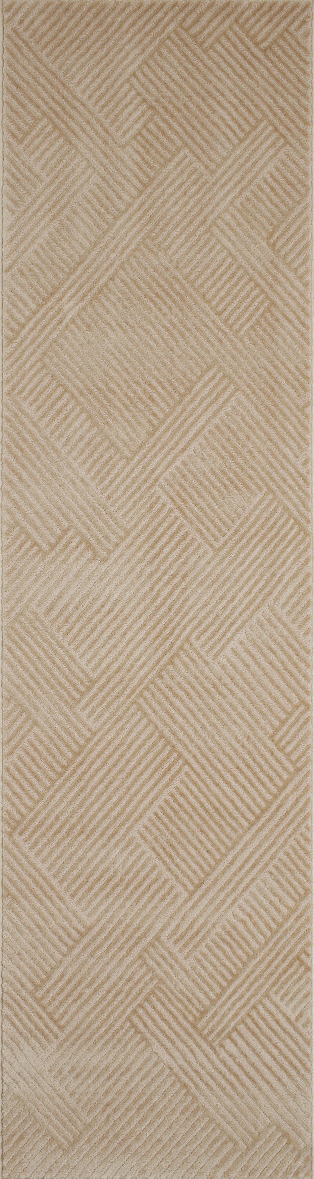 Tapis intérieur poils en relief beige : BIA160BEI BIANCA