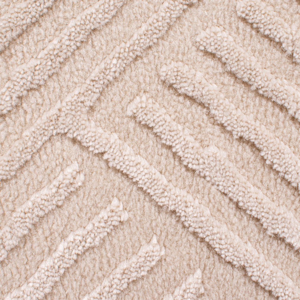 BIANCA - Tapis rond salon moderne crème - BIA160CRE BIANCA