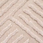 BIANCA - Tapis rond salon moderne crème - BIA160CRE BIANCA