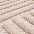 BIANCA - Tapis rond salon moderne crème - BIA160CRE BIANCA