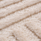 BIANCA - Tapis rond salon moderne crème - BIA160CRE BIANCA