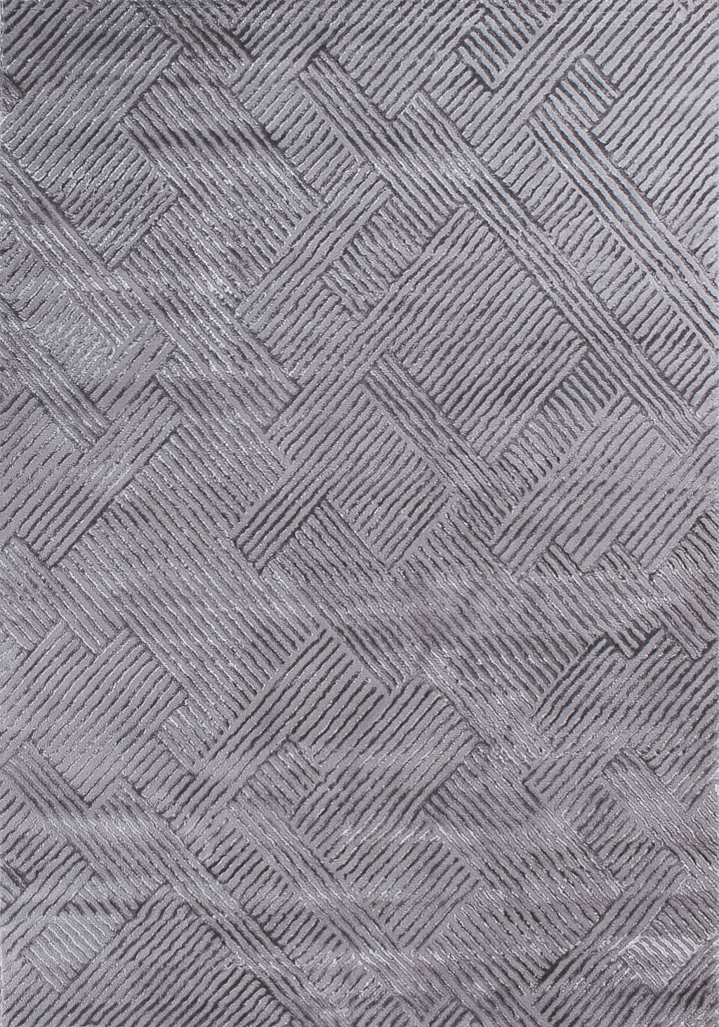 Tapis intérieur poils en relief gris : BIA160GRI BIANCA