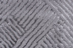 Tapis intérieur poils en relief gris : BIA160GRI BIANCA