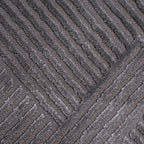 BIANCA - Tapis rond salon moderne gris - BIA160GRI BIANCA
