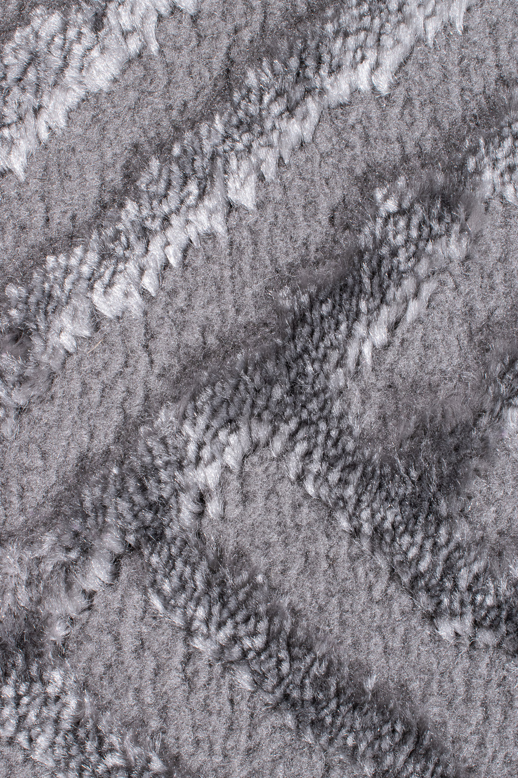 Tapis intérieur poils en relief gris : BIA160GRI BIANCA