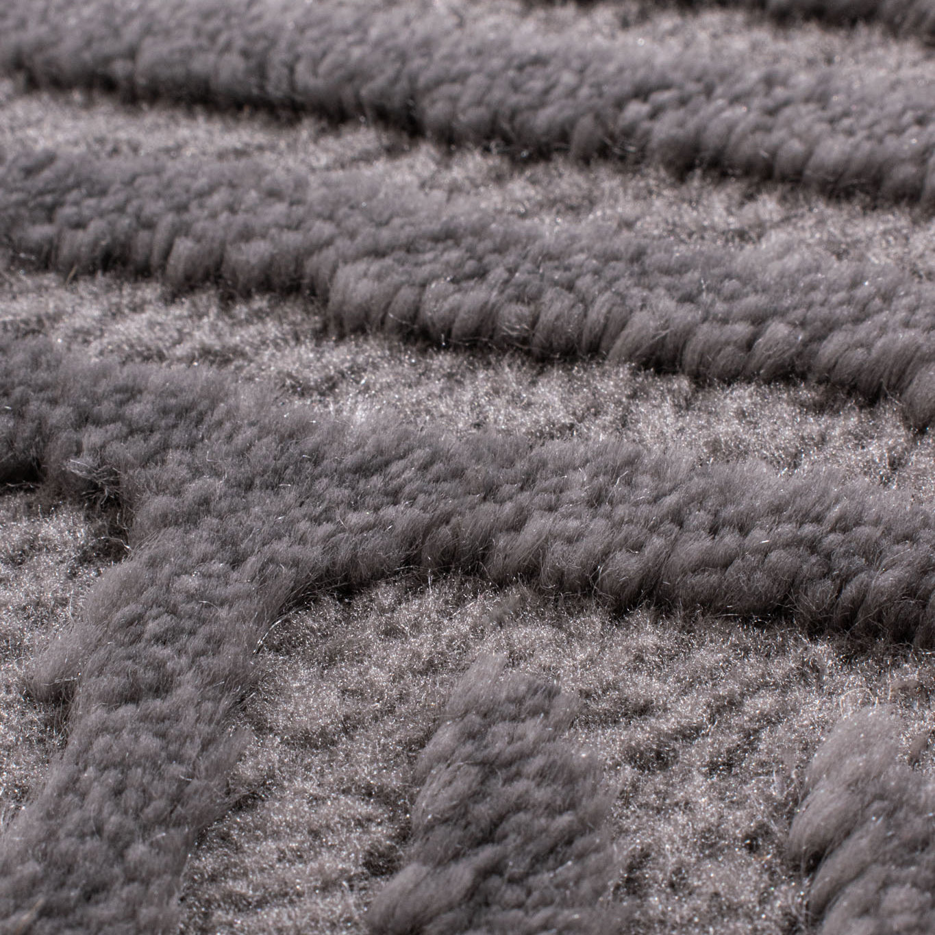 BIANCA - Tapis rond salon moderne gris - BIA160GRI BIANCA