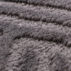 BIANCA - Tapis rond salon moderne gris - BIA160GRI BIANCA