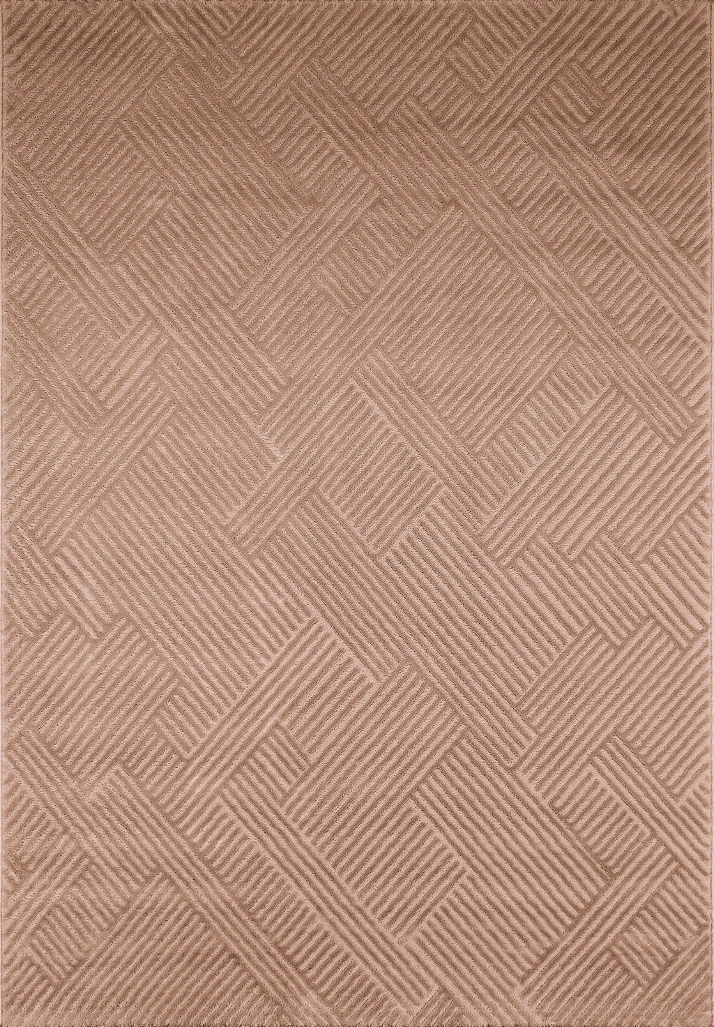 Tapis intérieur poils en relief mocca : BIA160MOC BIANCA