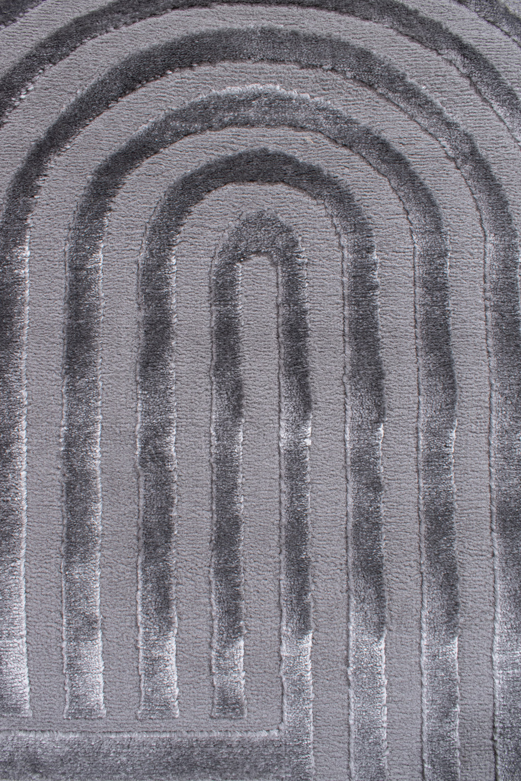 Tapis motif en relief gris : BIA163GRI BIANCA