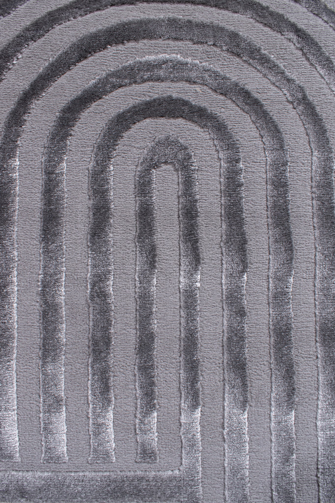 Tapis motif en relief gris : BIA163GRI BIANCA