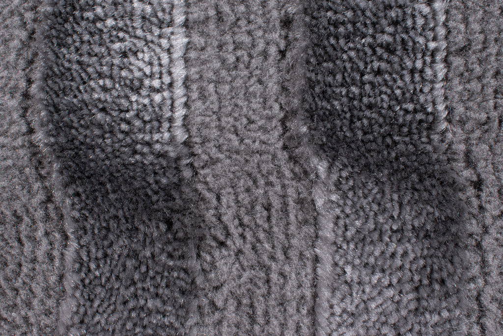 Tapis motif en relief gris : BIA163GRI BIANCA