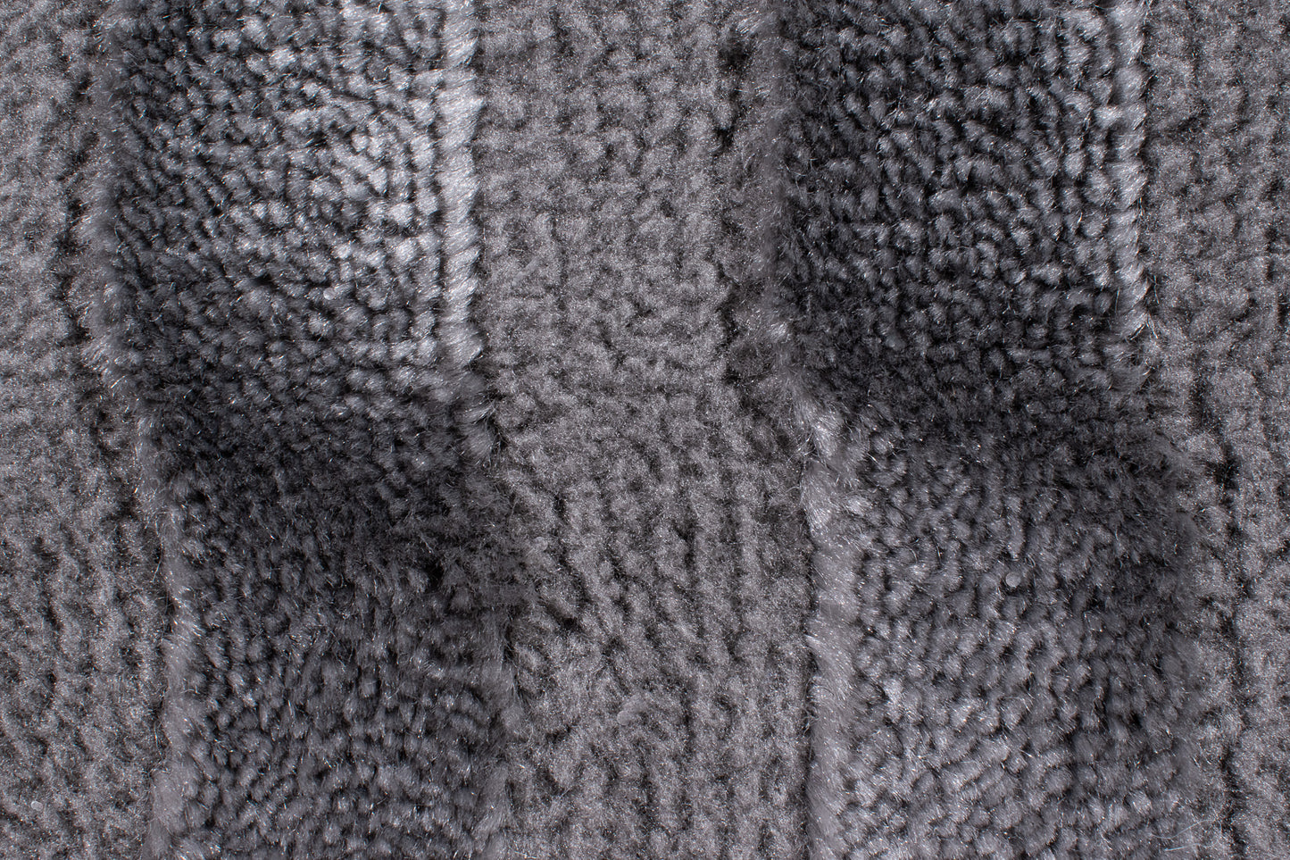 Tapis motif en relief gris : BIA163GRI BIANCA