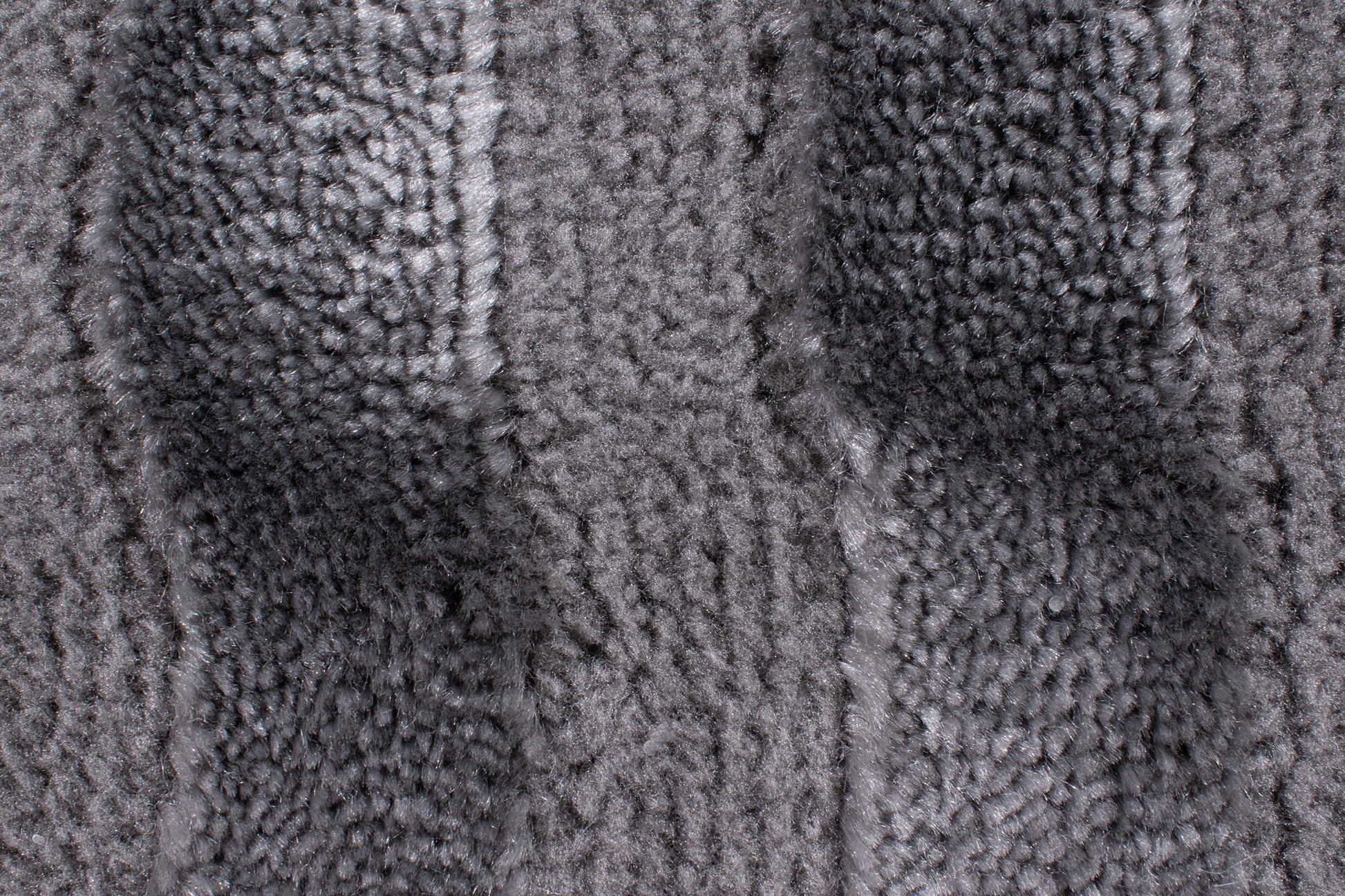 Tapis motif en relief gris : BIA163GRI BIANCA