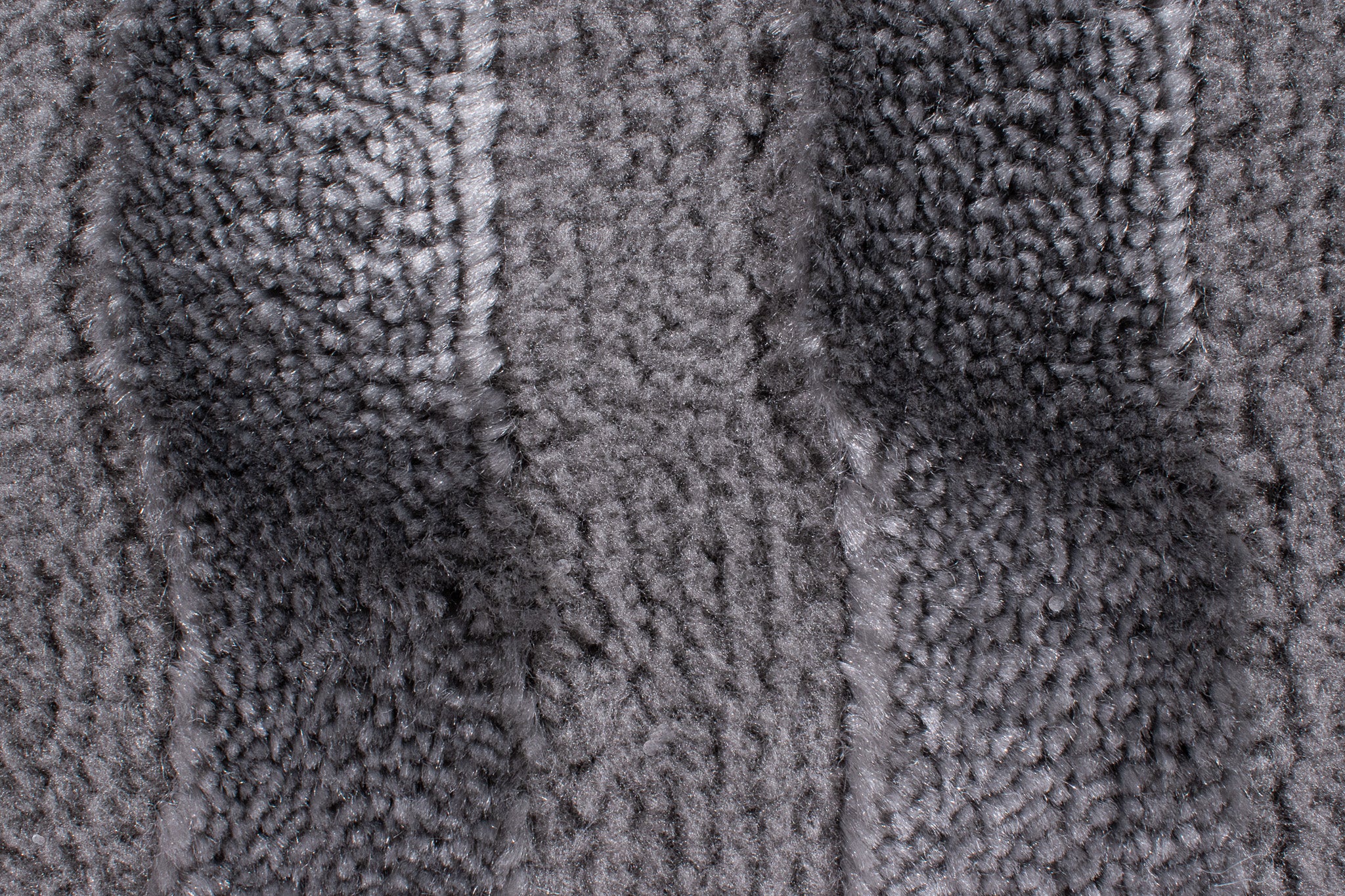Tapis motif en relief gris : BIA163GRI BIANCA