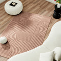 Tapis motif en relief mocca : BIA163MOC BIANCA