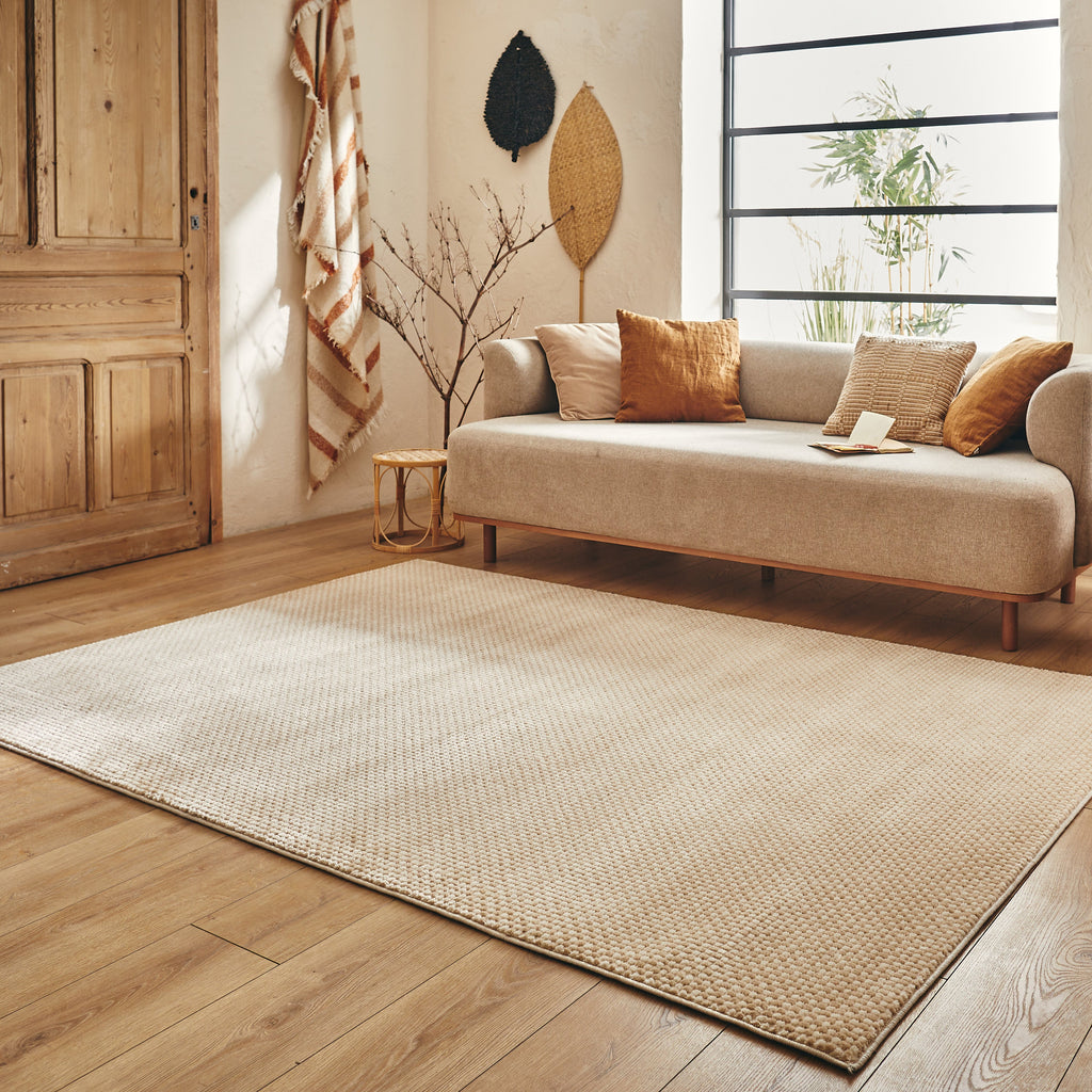 BIANCA - Tapis moderne crème uni - BIA173CRE BIANCA