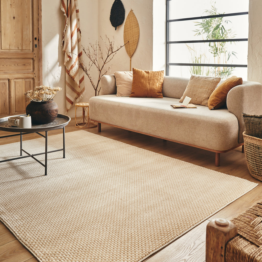 BIANCA - Tapis moderne crème uni - BIA173CRE BIANCA