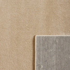 Tapis poils ras motif arc en relief beige : BLO1030BEI BLOOM