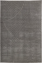 Tapis poils ras motif arc en ciel en relief gris : BLO1043GRI Nazar rugs