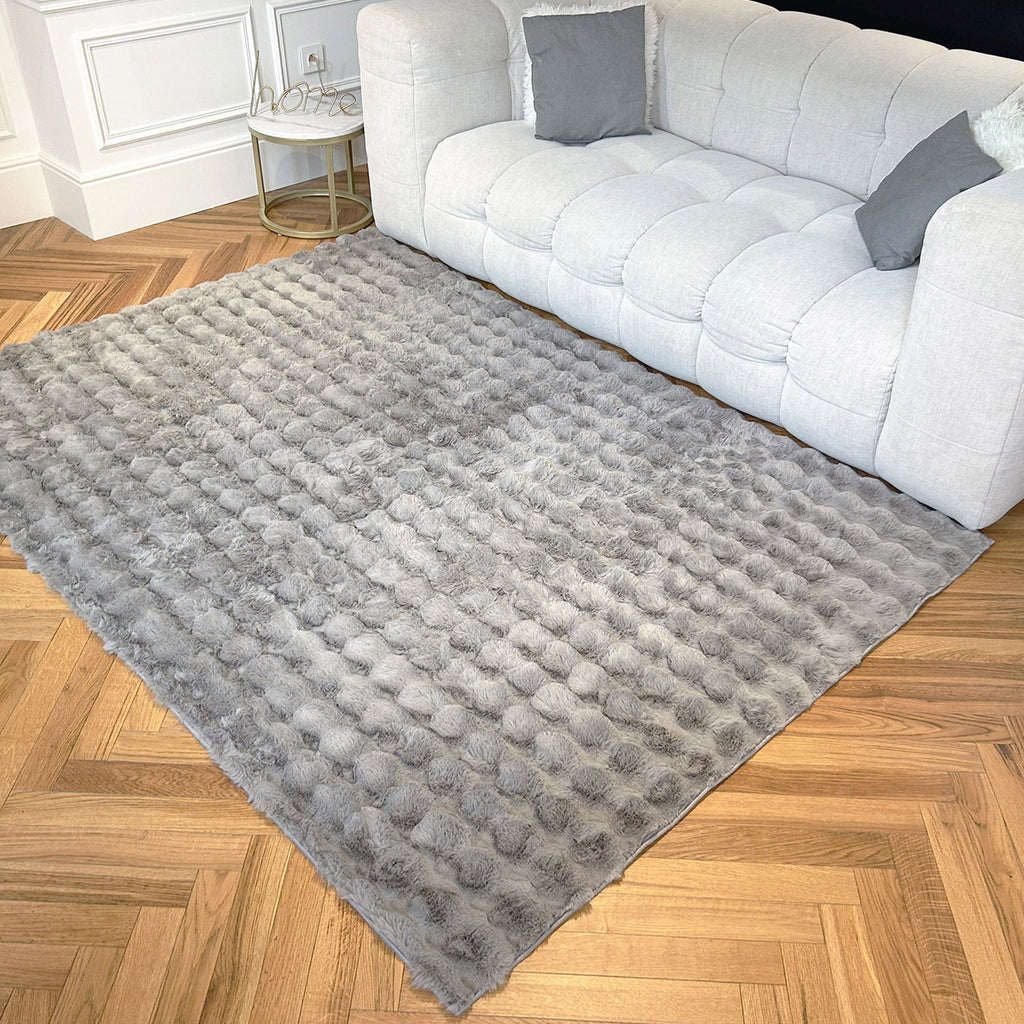 Tapis doux - Anthracite - Collection Bubble | Nazar Rugs