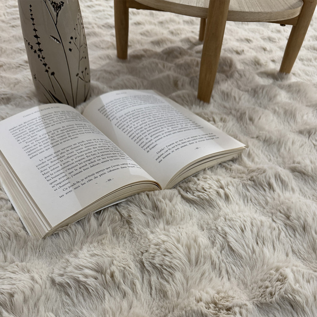 BUBBLE : tapis très doux : BUB292BEI
