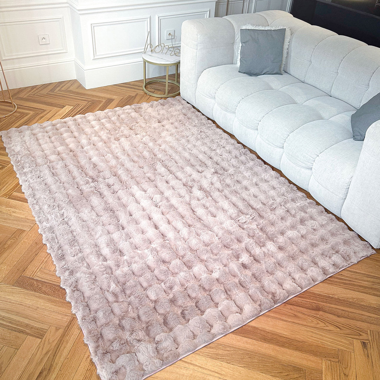 Tapis doux - Rose - Collection Bubble | Nazar Rugs