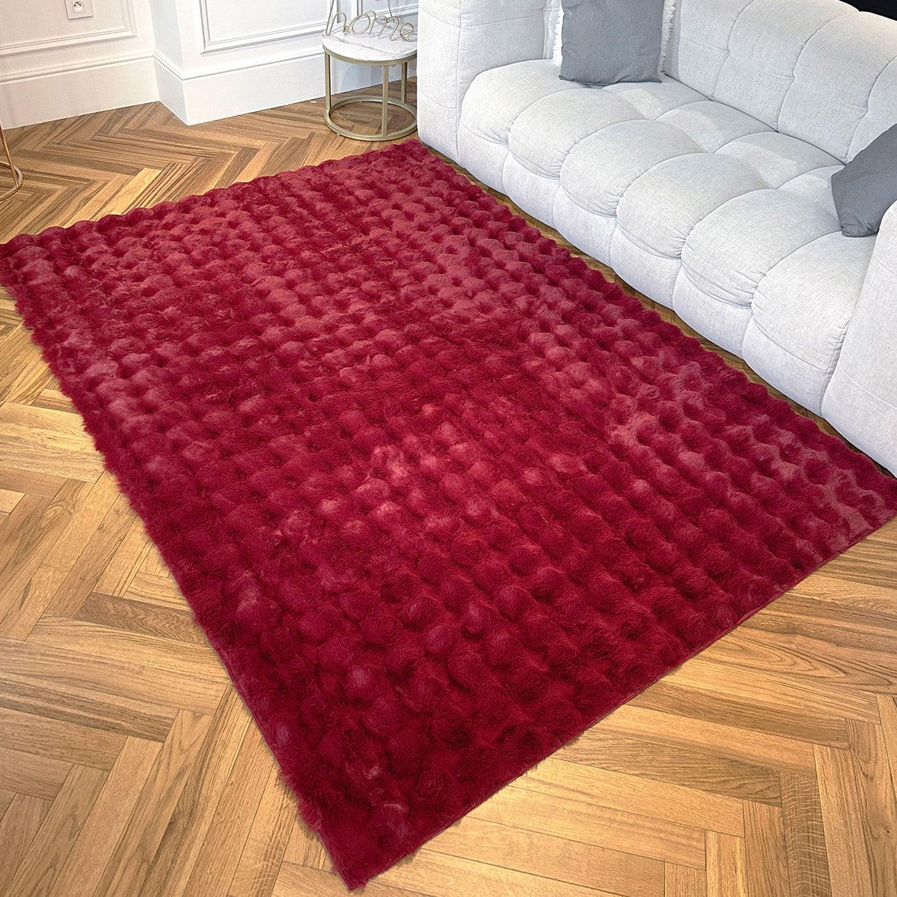 Tapis doux - Rouge - Collection Bubble | Nazar Rugs