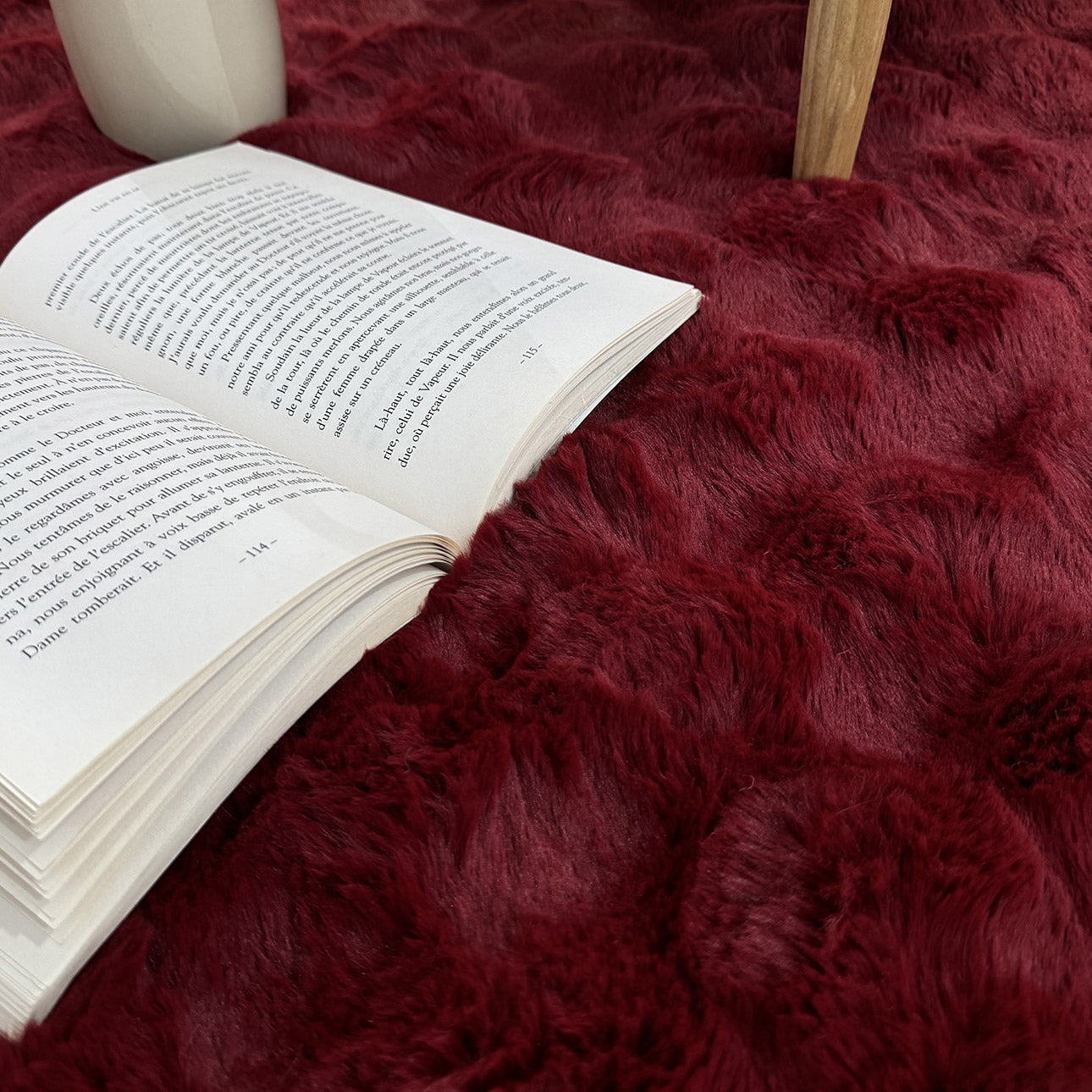 Tapis doux - Rouge - Collection Bubble | Nazar Rugs