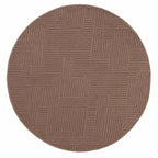 BIANCA - Tapis rond salon moderne mocca - BIA160MOC BIANCA