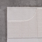 CALVI - Tapis moderne à relief géométrique - CAL1651CRE