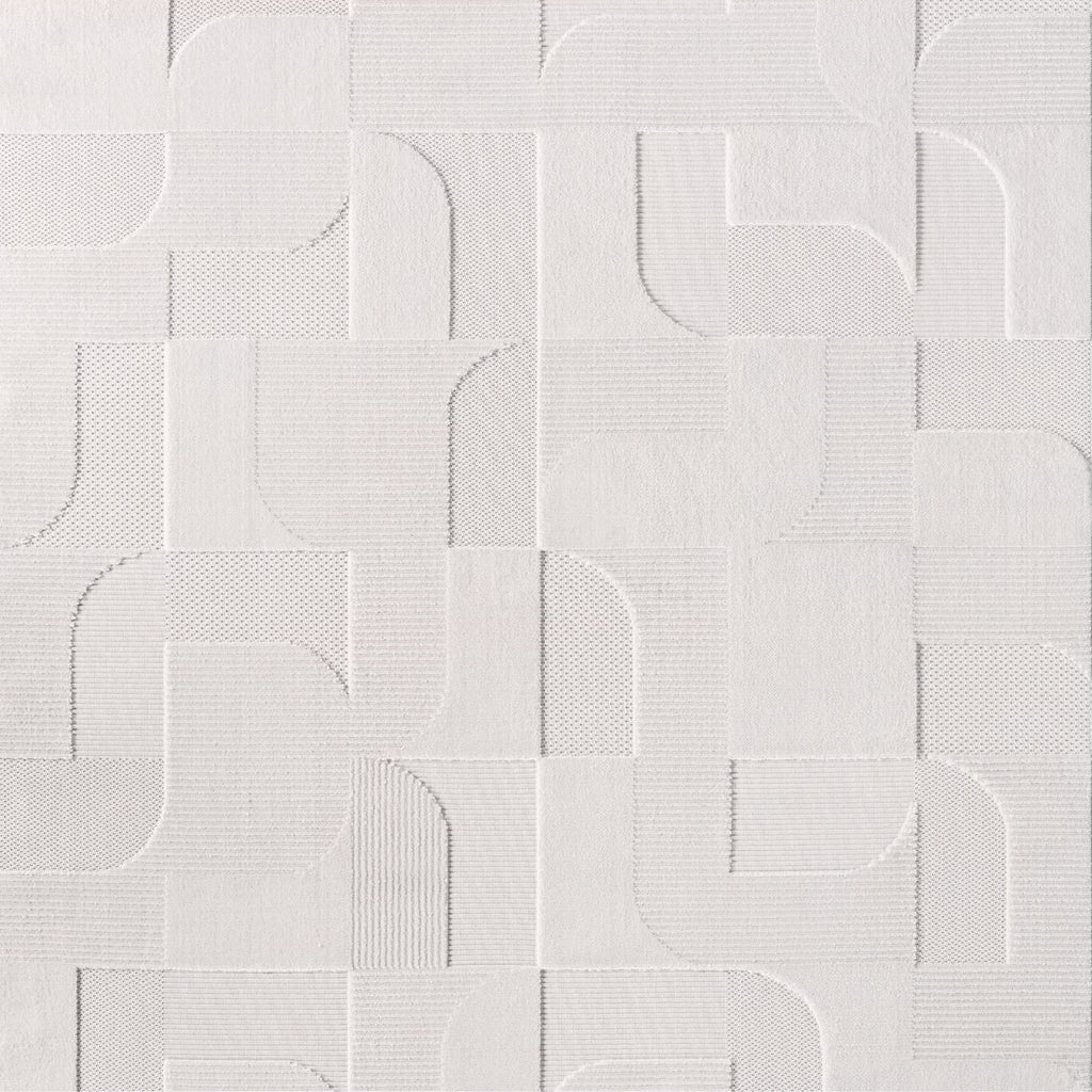 CALVI - Tapis moderne à relief géométrique - CAL1651CRE