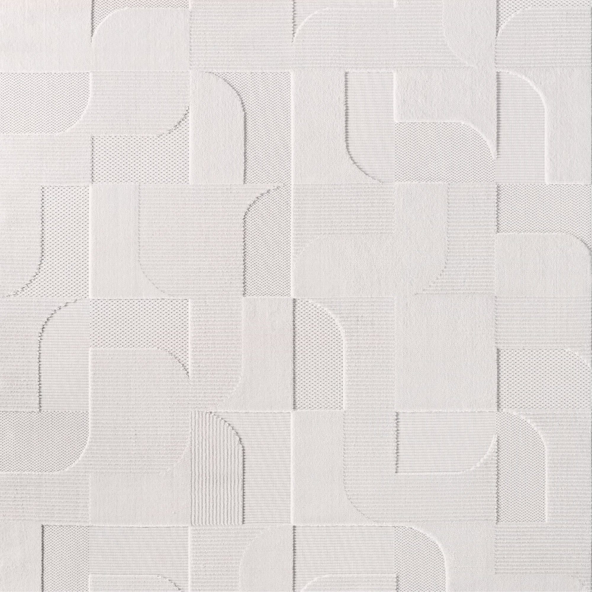 CALVI - Tapis moderne à relief géométrique - CAL1651CRE