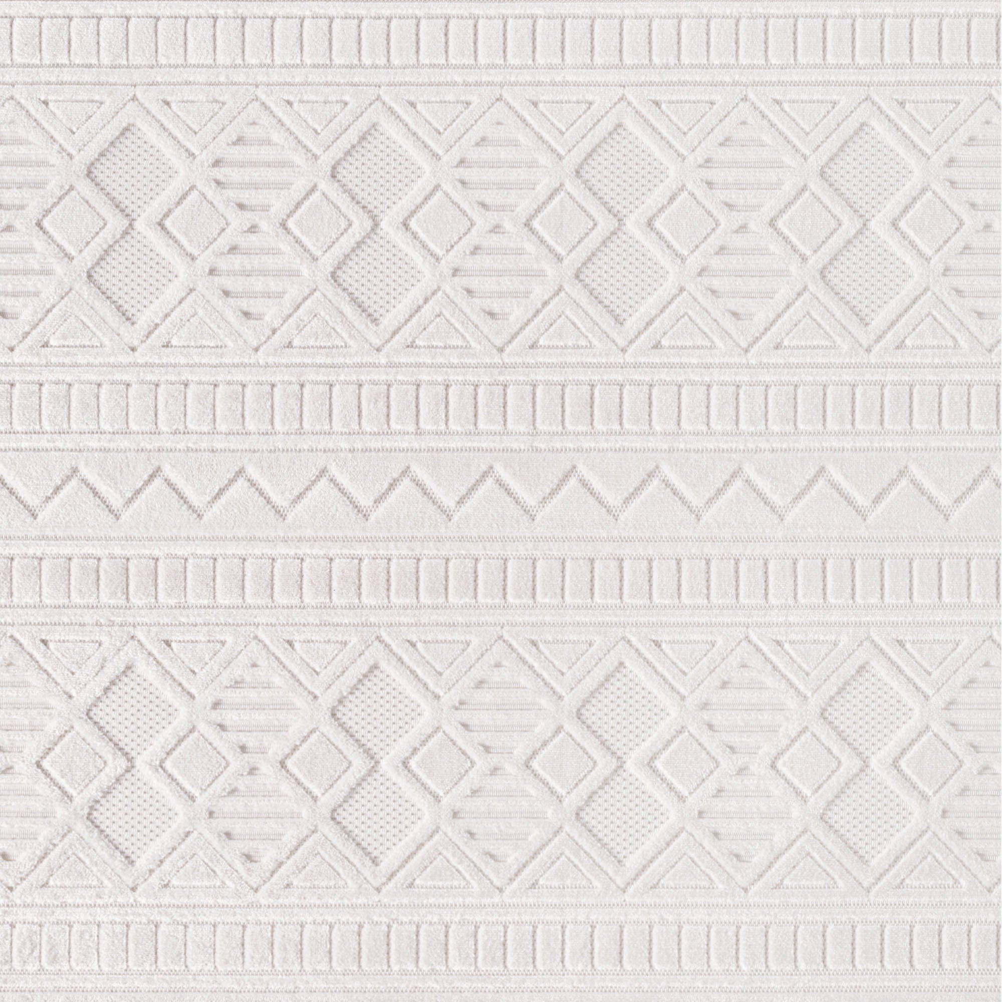 CALVI - Tapis moderne à relief géométrique - CAL1652CRE