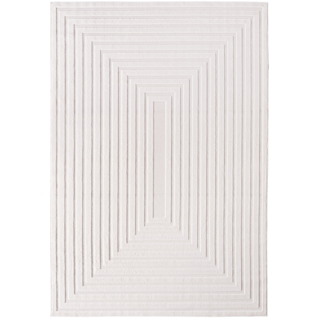 CALVI - Tapis moderne à relief géométrique - CAL1653CRE