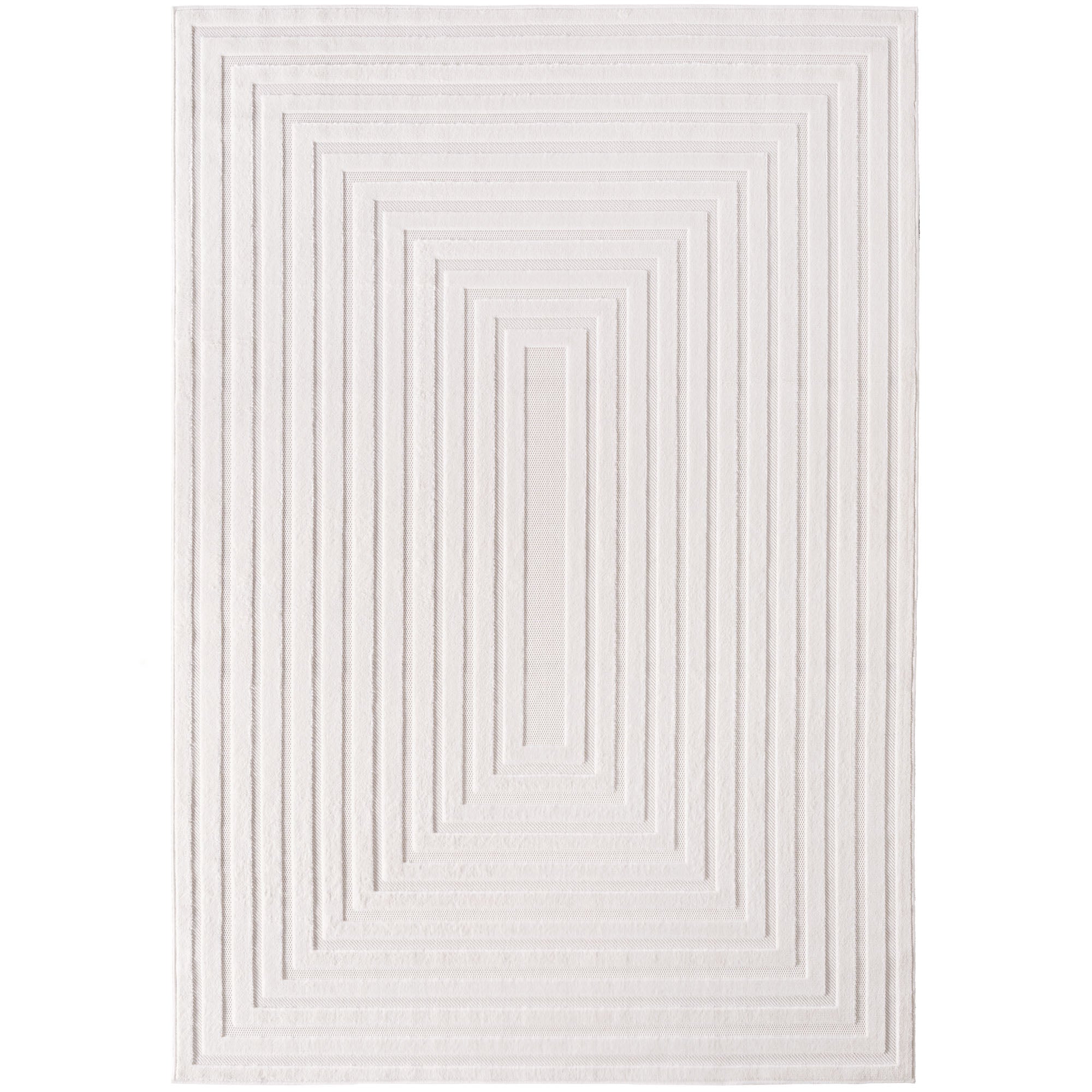 CALVI - Tapis moderne à relief géométrique - CAL1653CRE