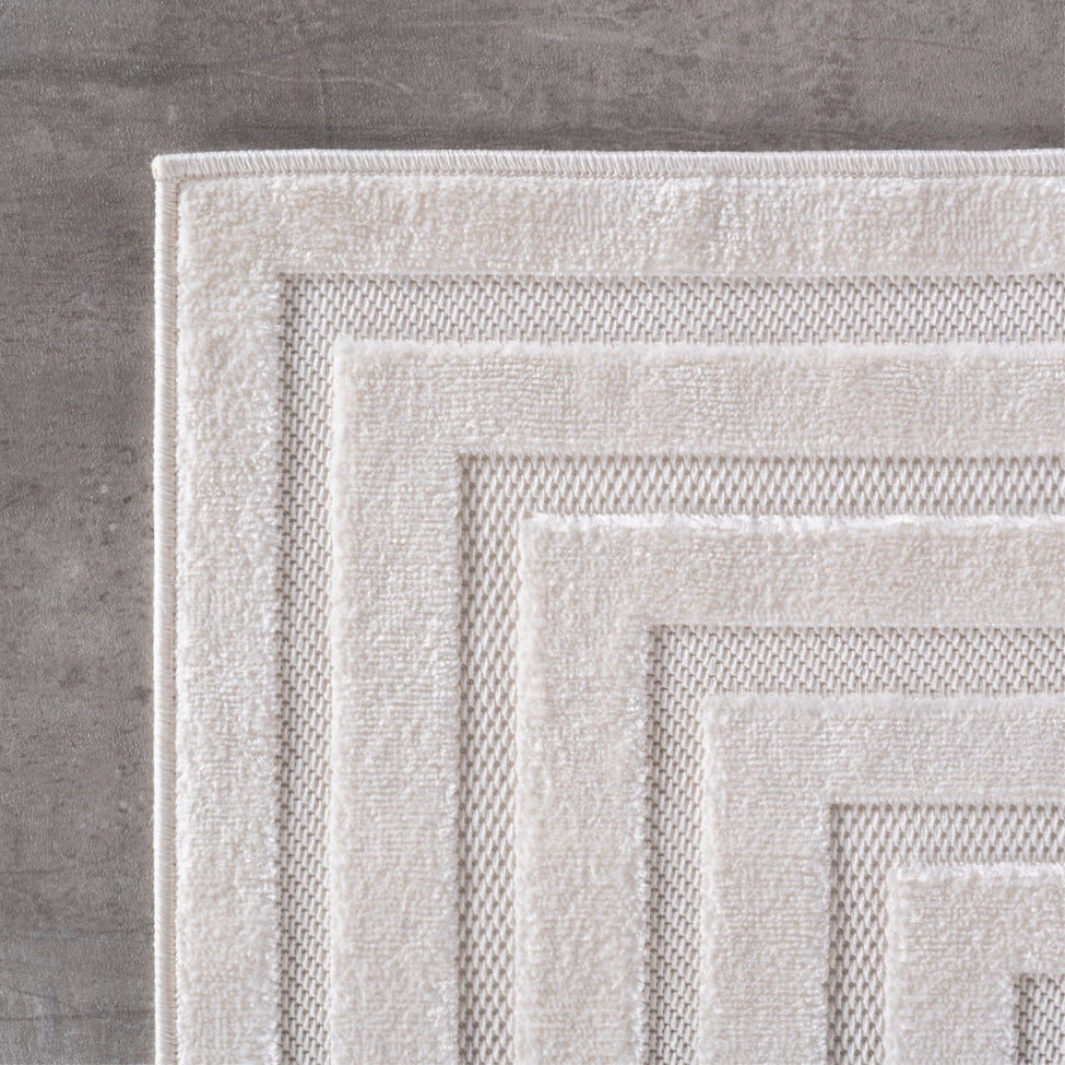 CALVI - Tapis moderne à relief géométrique - CAL1653CRE