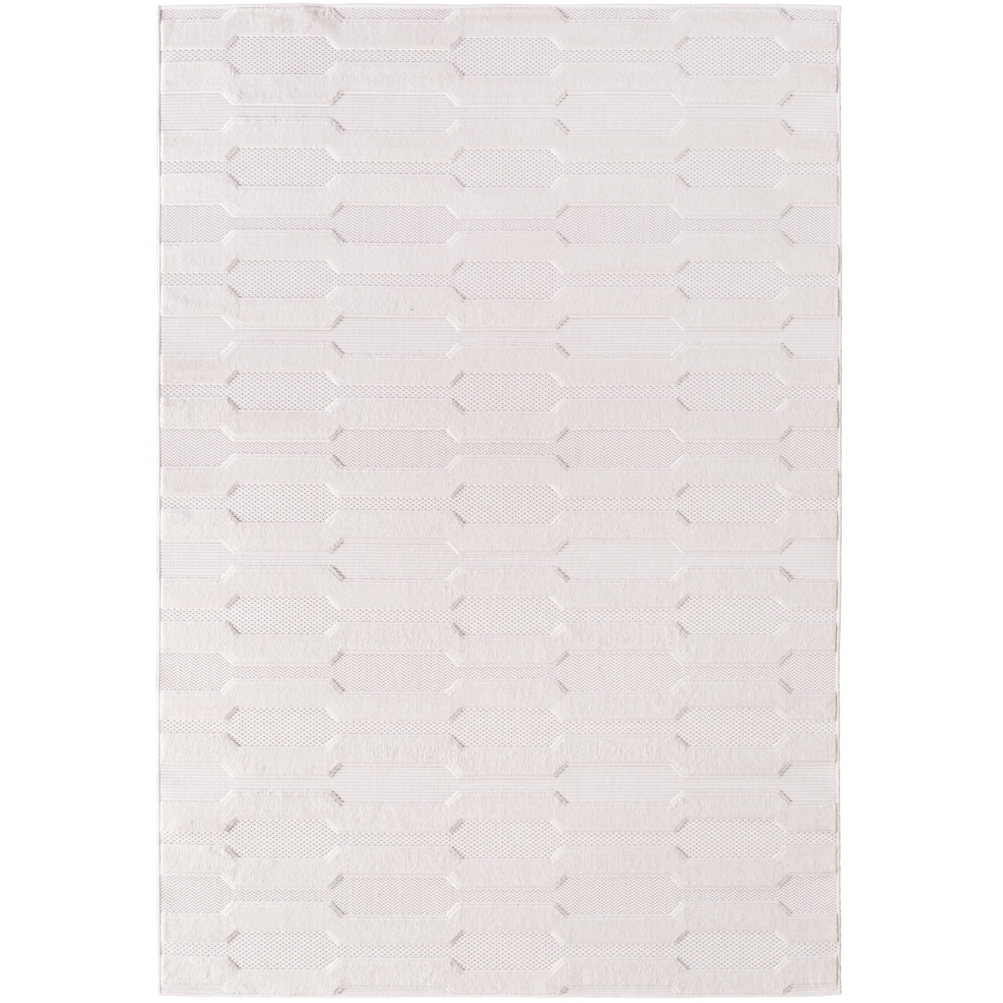 CALVI - Tapis moderne à relief géométrique - CAL1654CRE