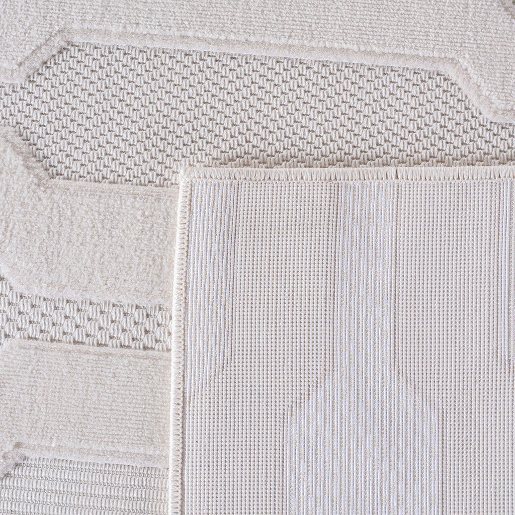 CALVI - Tapis moderne à relief géométrique - CAL1654CRE