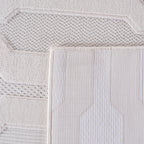 CALVI - Tapis moderne à relief géométrique - CAL1654CRE