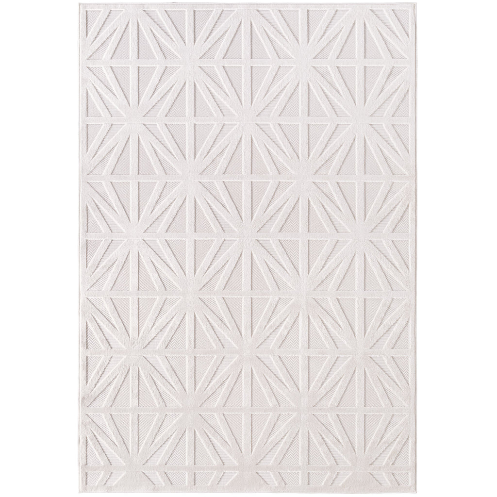 CALVI - Tapis moderne à relief géométrique - CAL1655CRE