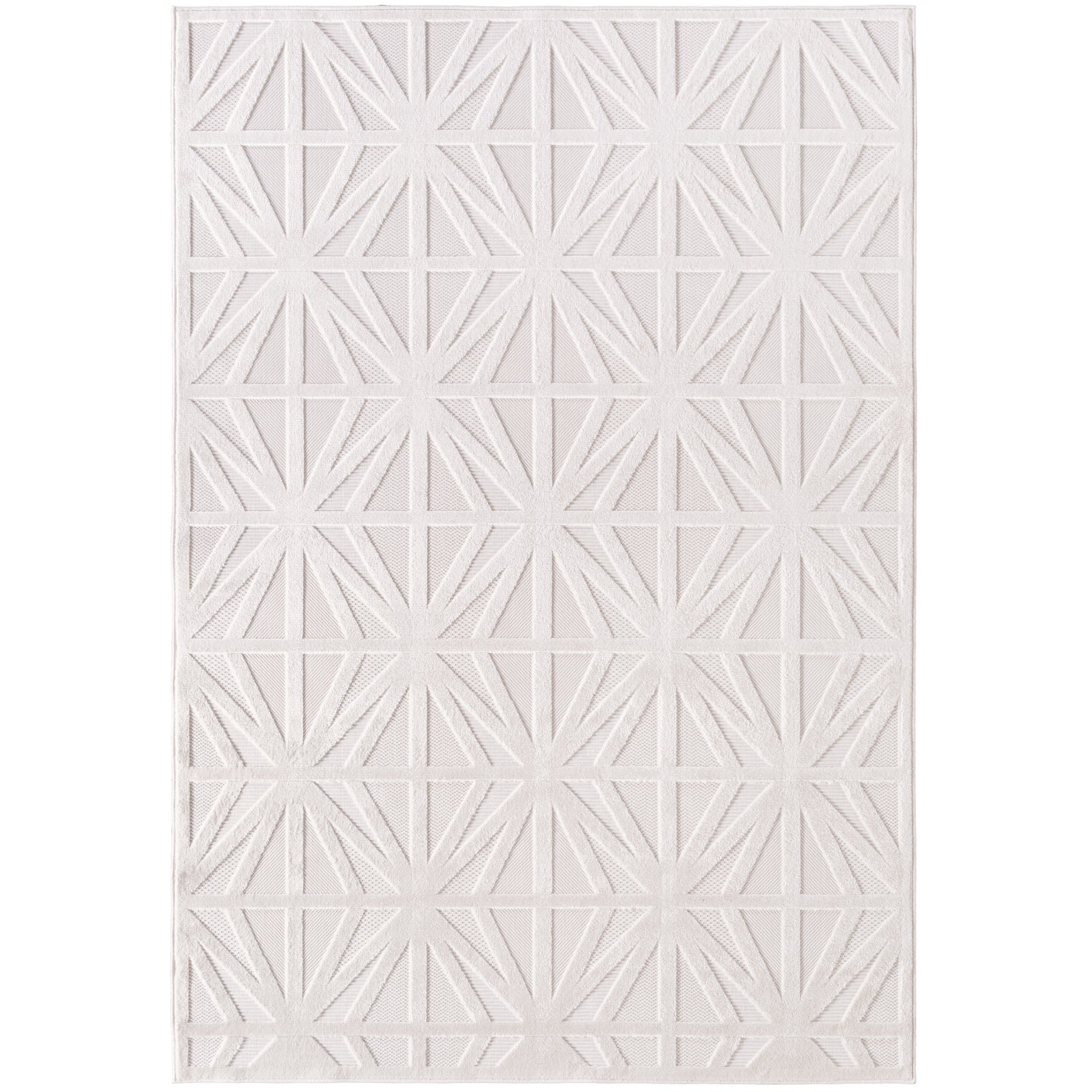 CALVI - Tapis moderne à relief géométrique - CAL1655CRE