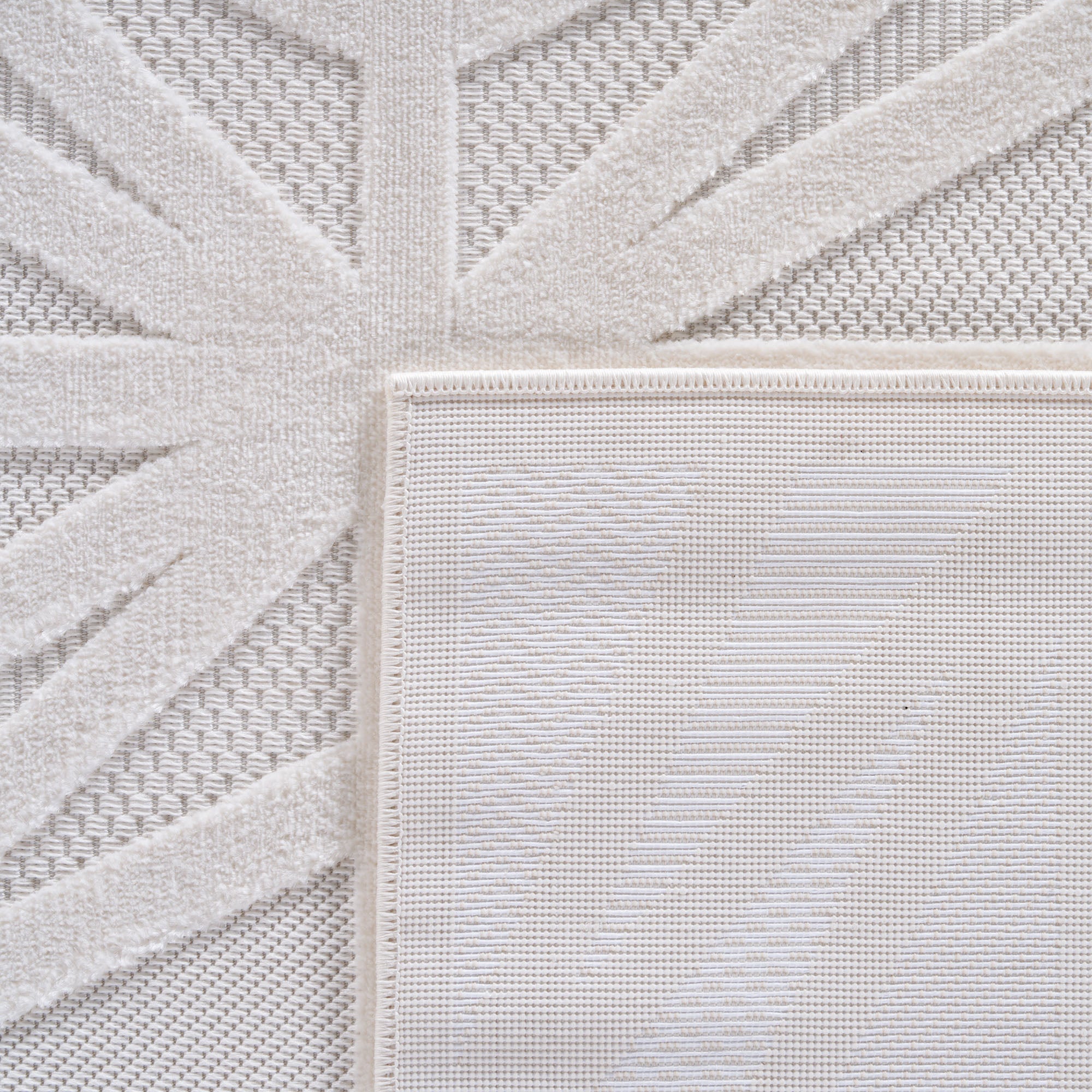 CALVI - Tapis moderne à relief géométrique - CAL1655CRE