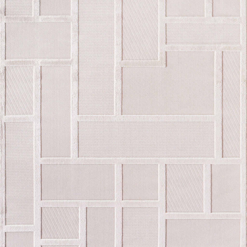 CALVI - Tapis moderne à relief géométrique - CAL1657CRE