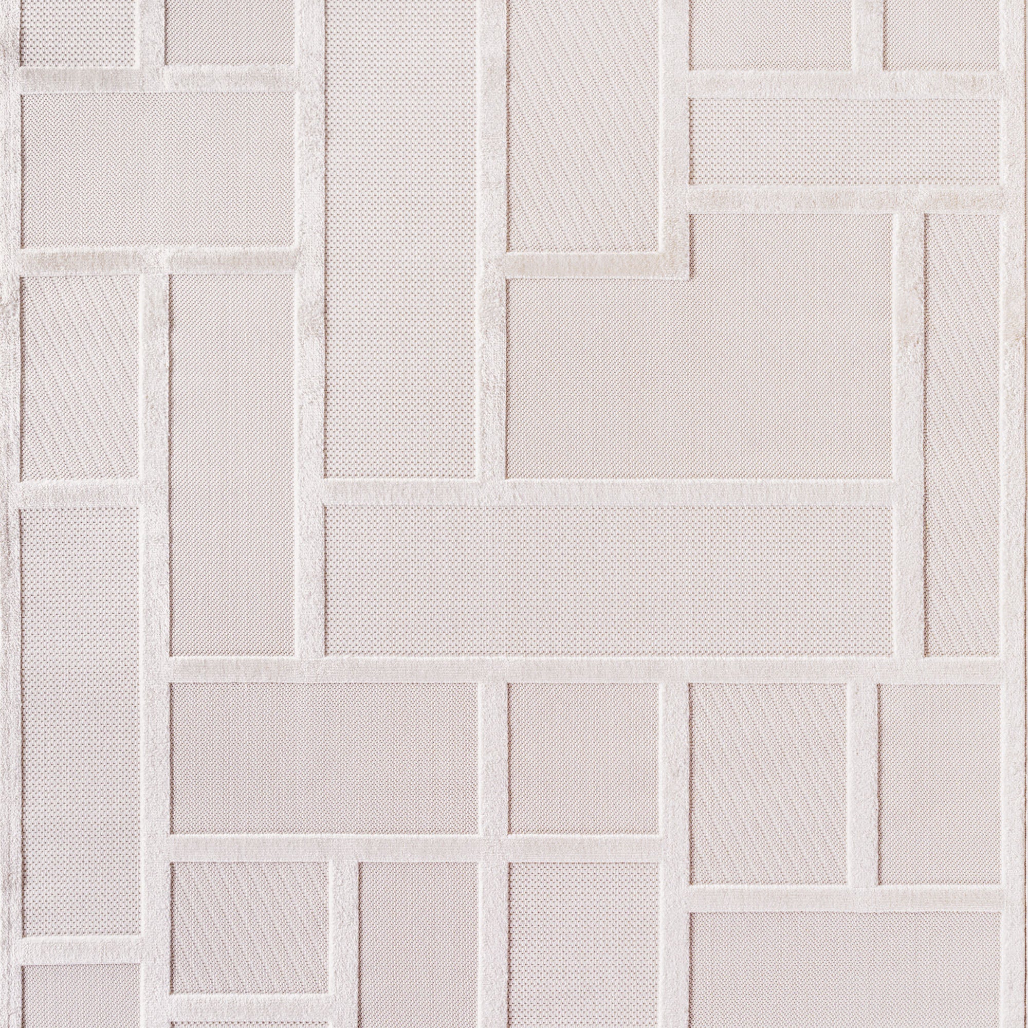 CALVI - Tapis moderne à relief géométrique - CAL1657CRE