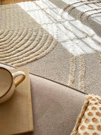 CALIFORNIA - Tapis à motif en relief crème - LBD911CRE CALIFORNIA