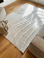 CALIFORNIA - Tapis à motif en relief crème - LBD911CRE CALIFORNIA