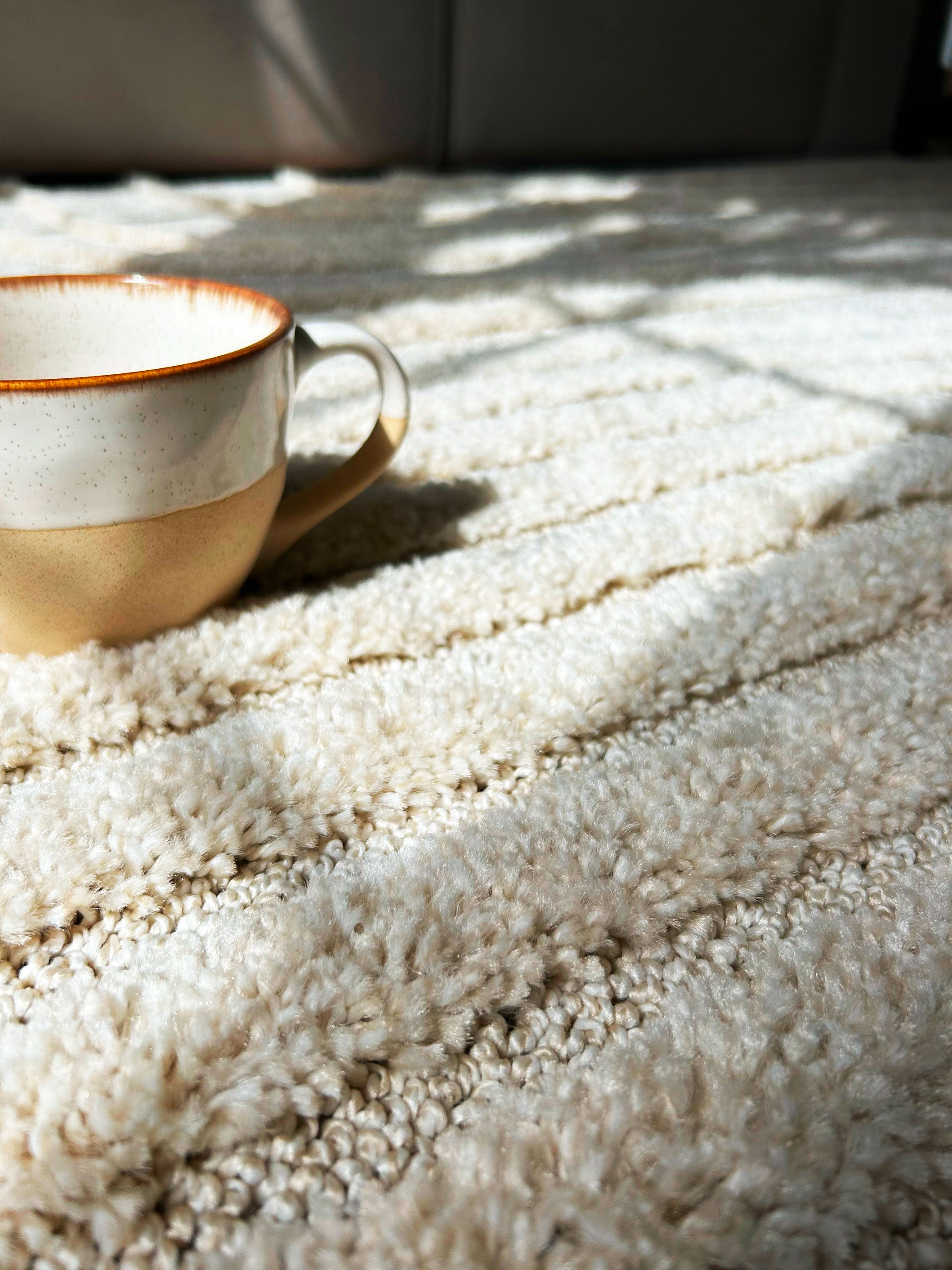 CALIFORNIA - Tapis à motif en relief crème - LBD911CRE CALIFORNIA