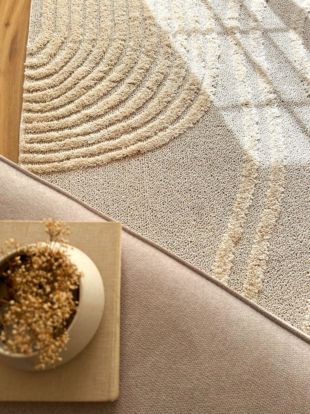 CALIFORNIA - Tapis à motif en relief crème - LBD911CRE CALIFORNIA